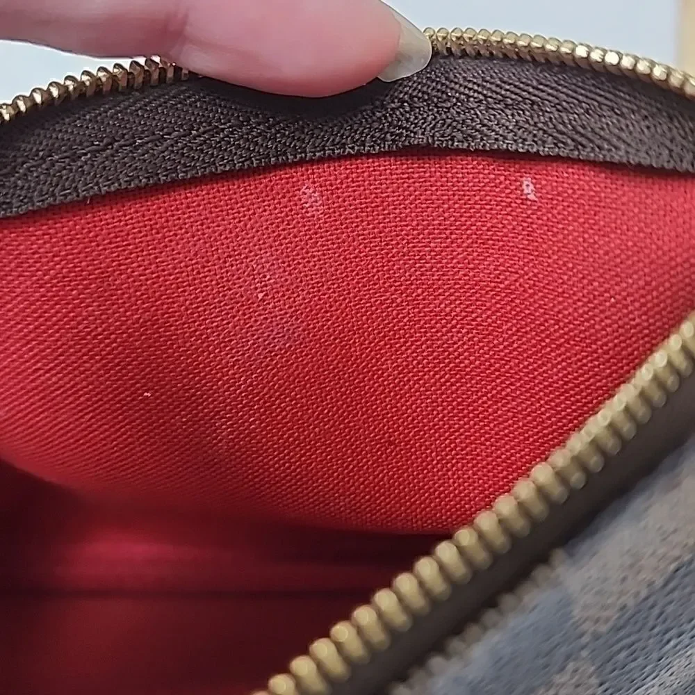 Authentic Louis Vuitton Damier Ebene Mini Pochette